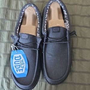 Hey Dude Men's Dark Gray Loafers